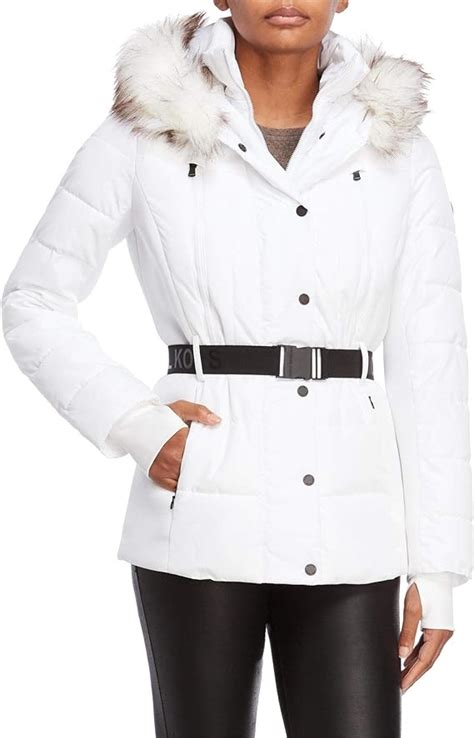 michael kors short puffer jacket|Michael Kors lightweight puffer jacket.